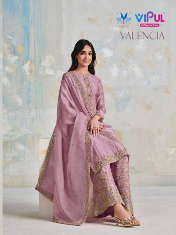 Valencia By Vipul Designer Partywear Salwar Kameez Collection
